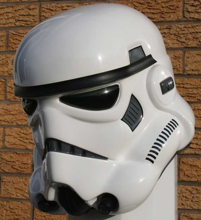 don post stormtrooper helmet